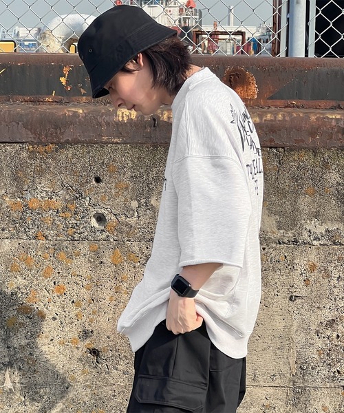 kutir（クティール）の「グラフィック半袖スウェット（スウェット・メンズ・ネイビー/ホワイト系その他/ブラック・LARGE/MEDIUM）」の21枚目の写真