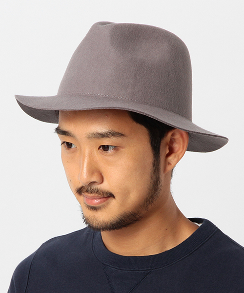 BEAMS（ビームス）の「◆BEAMS / ワイドブリム ハット（ハット・メンズ・グレー/ブラック/ベージュ/ネイビー・ONE SIZE）」の2枚目の写真