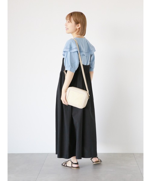 ehka sopo（エヘカソポ）の「ラッフルレース襟ブラウス（シャツ/ブラウス・レディース・ブルー/キナリ/オフホワイト・F）」の16枚目の写真