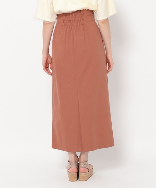 mysty woman（ミスティウーマン）の「BIGリボンハイウエストナロースカート　908455（スカート・レディース・オレンジ系その他/アイボリー/チャコールグレー・FREE）」の10枚目の写真