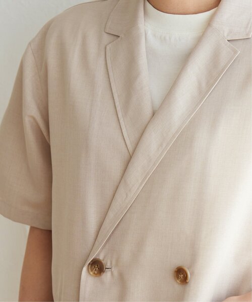 ikka（イッカ）の「リネンライク半袖テーラードジャケット（テーラードジャケット・レディース・ブラック/ベージュ・S/M/L）」の17枚目の写真