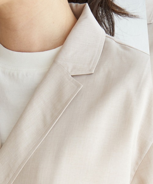 ikka（イッカ）の「リネンライク半袖テーラードジャケット（テーラードジャケット・レディース・ブラック/ベージュ・S/M/L）」の13枚目の写真