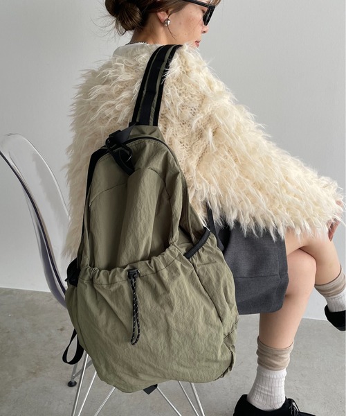 ドローストリングナイロンバックパック（バックパック/リュック  