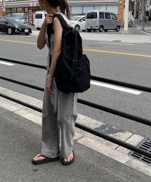 完売になる前に●HERNO●バッグ＆ネックドロストリング●ICE色 ED ROBERT JUDSON｜ドローストリング ネック パースdrawstring