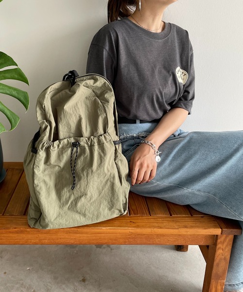 新品未使用　トゥナイトスリング ブラック　ナイロン　希少　人気 NIZYU KANO/別注 ライトナイロンリュック L -【当店限定