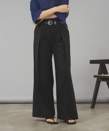 HIGH WAIST TUCK WIDE PANTS /ハイウエストタックワイドパンツ