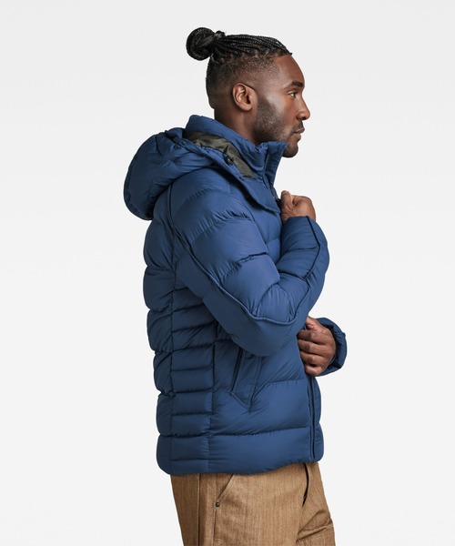 G-STAR(ジースター)の「G-WHISTLER PADDED HOODED JACKET/中綿フードブルゾン/サステナブル(ダウンジャケット/コート・メンズ・グレー系その他/オレンジ/ブルー・LARGE/MEDIUM/SMALL/X-LARGE/X-SMALL)」の6枚目の写真