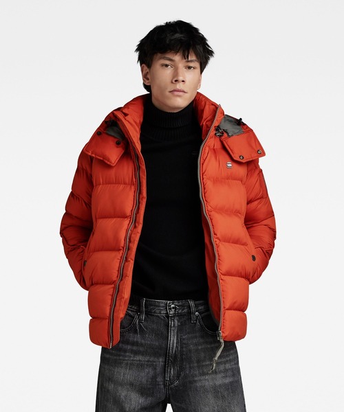 G-STAR(ジースター)の「G-WHISTLER PADDED HOODED JACKET/中綿フードブルゾン/サステナブル(ダウンジャケット/コート・メンズ・グレー系その他/オレンジ/ブルー・LARGE/MEDIUM/SMALL/X-LARGE/X-SMALL)」の13枚目の写真
