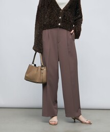 NOLLEY’S Sophi | ウォッシャブルツイルタックワイドパンツ(その他パンツ)