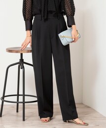 NOLLEY’S Sophi | ウォッシャブルツイルタックワイドパンツ(その他パンツ)