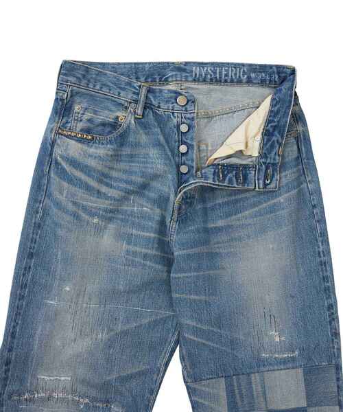 HYSTERIC GLAMOUR（ヒステリックグラマー）の「LKP加工 60’S XXデニムストレートパンツ（その他パンツ・メンズ・ライトインディゴブルー・30inch/31inch/29inch/34inch/28inch/32inch）」の4枚目の写真