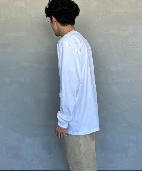 HANES（ヘインズ）の「[HANES/ヘインズ] BEEFY ロングスリーブパックT（Tシャツ/カットソー・レディース・ダークグレー/ホワイト/ブラック・M/L/XL）」の20枚目の写真
