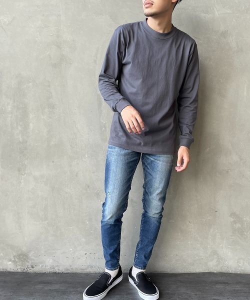 HANES（ヘインズ）の「[HANES/ヘインズ] BEEFY ロングスリーブパックT（Tシャツ/カットソー・レディース・ダークグレー/ホワイト/ブラック・M/L/XL）」の5枚目の写真