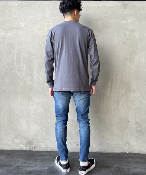 HANES（ヘインズ）の「[HANES/ヘインズ] BEEFY ロングスリーブパックT（Tシャツ/カットソー・レディース・ダークグレー/ホワイト/ブラック・M/L/XL）」の17枚目の写真