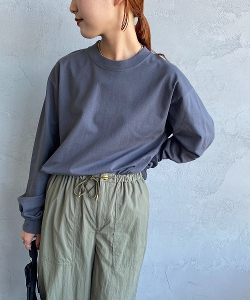HANES（ヘインズ）の「[HANES/ヘインズ] BEEFY ロングスリーブパックT（Tシャツ/カットソー・レディース・ダークグレー/ホワイト/ブラック・M/L/XL）」の15枚目の写真