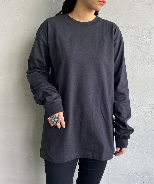 HANES（ヘインズ）の「[HANES/ヘインズ] BEEFY ロングスリーブパックT（Tシャツ/カットソー・レディース・ダークグレー/ホワイト/ブラック・M/L/XL）」の22枚目の写真