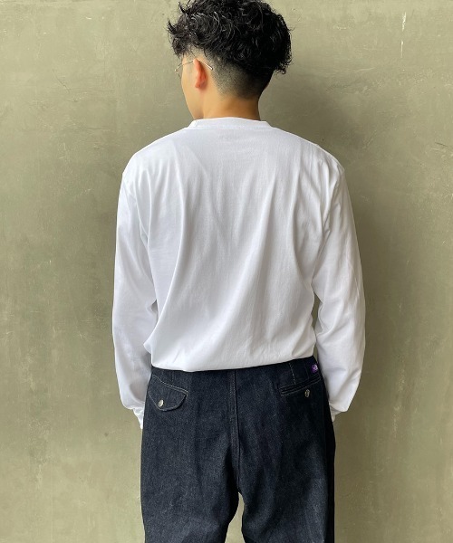 HANES（ヘインズ）の「[HANES/ヘインズ] BEEFY ロングスリーブパックT（Tシャツ/カットソー・レディース・ダークグレー/ホワイト/ブラック・M/L/XL）」の18枚目の写真