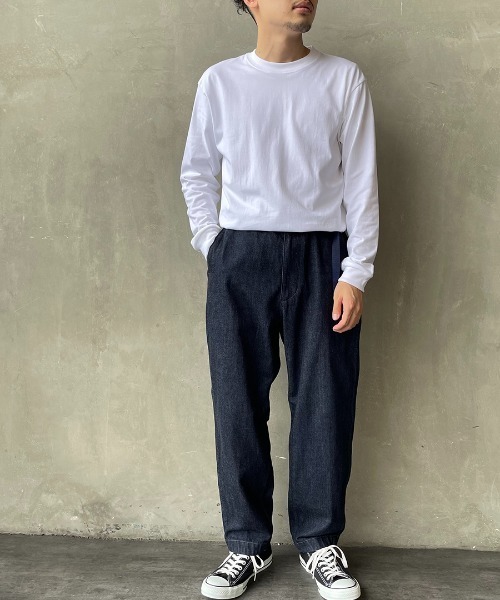 HANES（ヘインズ）の「[HANES/ヘインズ] BEEFY ロングスリーブパックT（Tシャツ/カットソー・レディース・ダークグレー/ホワイト/ブラック・M/L/XL）」の4枚目の写真