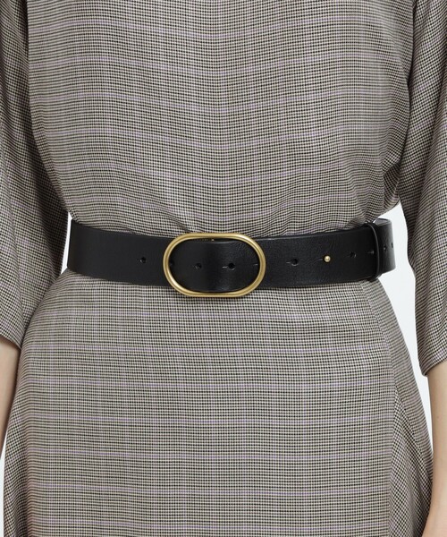 MACKINTOSH PHILOSOPHY（ﾏｯｷﾝﾄｯｼｭ ﾌｨﾛｿﾌｨｰ）の「オーバルバックルワイドベルト（ベルト・レディース・ブラック/ブラウン系その他4・FREE）」の3枚目の写真