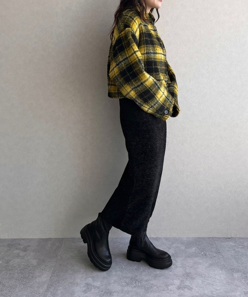 LOWRYS FARM(ローリーズファーム)の「チェックムジシャツ 966591(シャツ/ブラウス・レディース・アイボリー/ホワイト/ブラック/イエロー・FREE)」の16枚目の写真