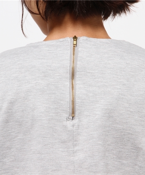 OUTLET（アウトレット）の「【CAPRICIEUX LE'MAGE】シアーストライプレイヤードプルオーバー（Tシャツ/カットソー・レディース・ネイビー/グレー・FREE）」の7枚目の写真