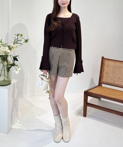 clear（クリア）の「ストレッチショートブーツ［大人 カジュアル フェミニン 着回し力抜群］≪再入荷≫（ブーツ・レディース・ブラック/アイボリー・L/M）」の12枚目の写真