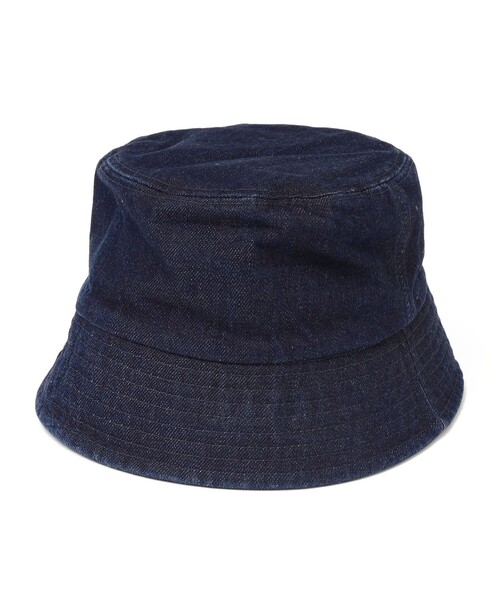 SHIPS（シップス）の「ARCH&LINE:オーガニック コットン DENIM BUCKET HAT（ハット・キッズ・オフホワイト/ブラック/ダークブルー・LARGE）」の3枚目の写真