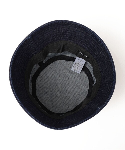 SHIPS（シップス）の「ARCH&LINE:オーガニック コットン DENIM BUCKET HAT（ハット・キッズ・オフホワイト/ブラック/ダークブルー・LARGE）」の6枚目の写真