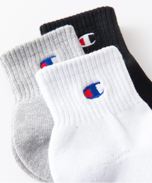 Champion（チャンピオン）の「【CHAMPION/チャンピオン】キッズ　ショート丈　ソックス　3P　アソート CBSCY302　3足組　C ODORLESSR（シーオドレス）　抗菌防臭　靴下（ソックス/靴下・キッズ・その他1/その他/その他2・FREE）」の8枚目の写真