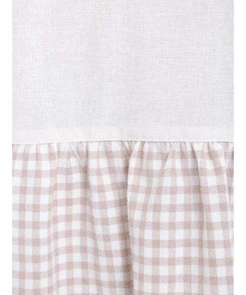 Samansa Mos2(サマンサ モスモス)の「ギンガムチェック配色切替7分袖ブラウス(シャツ/ブラウス・レディース・ベージュ/ブルー/ブラック/レッド・F)」の18枚目の写真