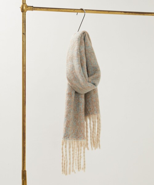 FREAK'S STORE（フリークスストア）の「限定展開　フリンジ ボリューム マフラー（マフラー・レディース・イエロー/グレー/ベージュ/パープル/ブラウン・ONE SIZE）」の20枚目の写真