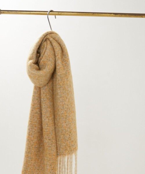 FREAK'S STORE（フリークスストア）の「限定展開　フリンジ ボリューム マフラー（マフラー・レディース・イエロー/グレー/ベージュ/パープル/ブラウン・ONE SIZE）」の21枚目の写真