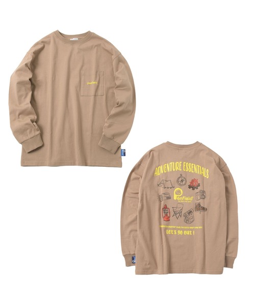 PEN FIELD（ペンフィールド）の「【Penfield】USAコットン・バックツールプリント長袖Tシャツ（その他トップス・キッズ・ホワイト/ベージュ/グリーン・150cm/160cm/170cm/140cm）」の2枚目の写真