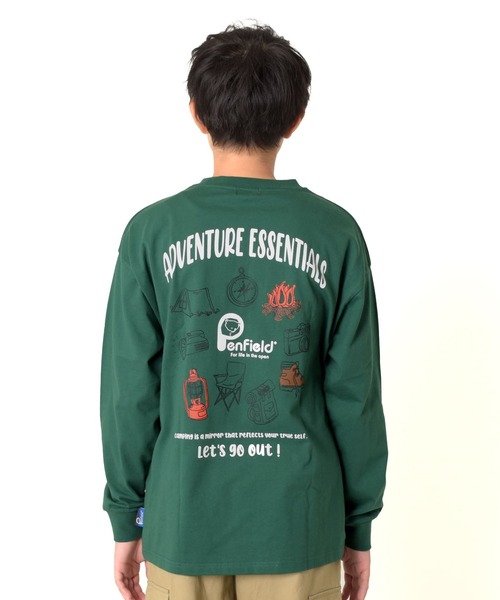 PEN FIELD（ペンフィールド）の「【Penfield】USAコットン・バックツールプリント長袖Tシャツ（その他トップス・キッズ・ホワイト/ベージュ/グリーン・150cm/160cm/170cm/140cm）」の6枚目の写真