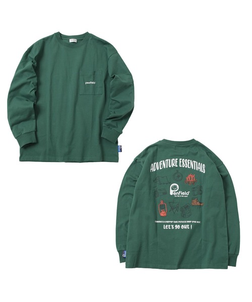 PEN FIELD（ペンフィールド）の「【Penfield】USAコットン・バックツールプリント長袖Tシャツ（その他トップス・キッズ・ホワイト/ベージュ/グリーン・150cm/160cm/170cm/140cm）」の12枚目の写真