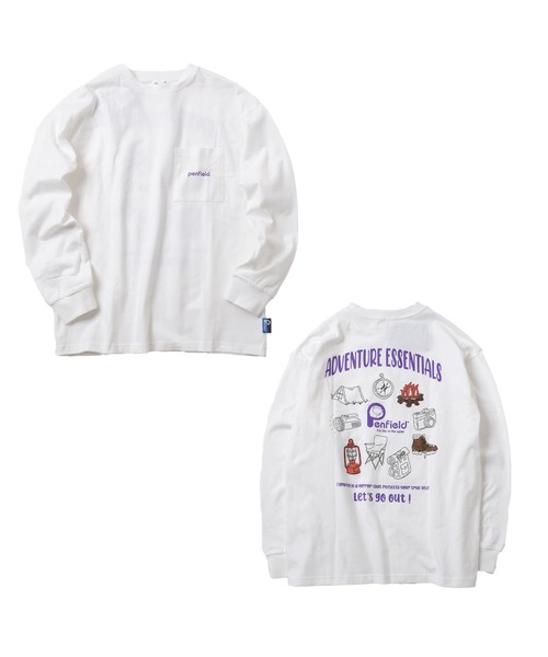 PEN FIELD（ペンフィールド）の「【Penfield】USAコットン・バックツールプリント長袖Tシャツ（その他トップス・キッズ・ホワイト/ベージュ/グリーン・150cm/160cm/170cm/140cm）」の14枚目の写真