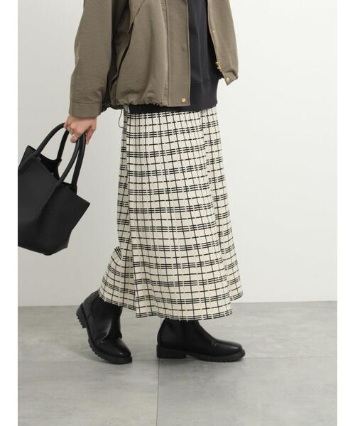 Samansa Mos2 blue（サマンサモスモスブルー）の「サイドゴアブーツ（ドレスシューズ・レディース・ブラック/カーキ/キナリ・M/L）」の5枚目の写真