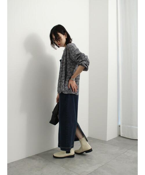 Samansa Mos2 blue（サマンサモスモスブルー）の「サイドゴアブーツ（ドレスシューズ・レディース・ブラック/カーキ/キナリ・M/L）」の14枚目の写真