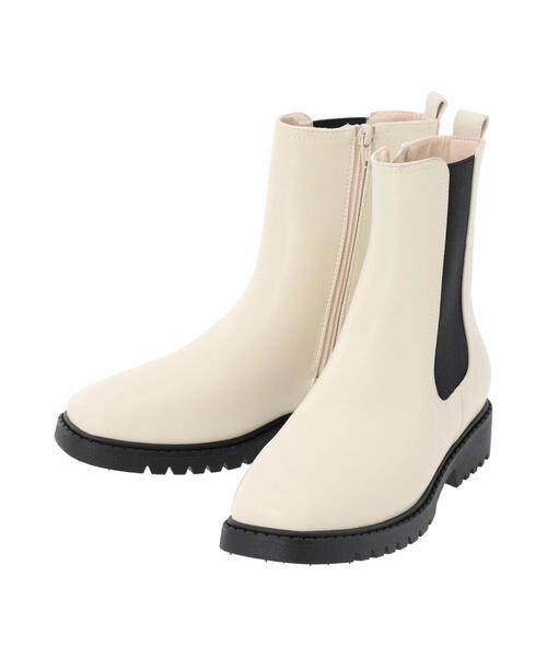 Samansa Mos2 blue（サマンサモスモスブルー）の「サイドゴアブーツ（ドレスシューズ・レディース・ブラック/カーキ/キナリ・M/L）」の20枚目の写真