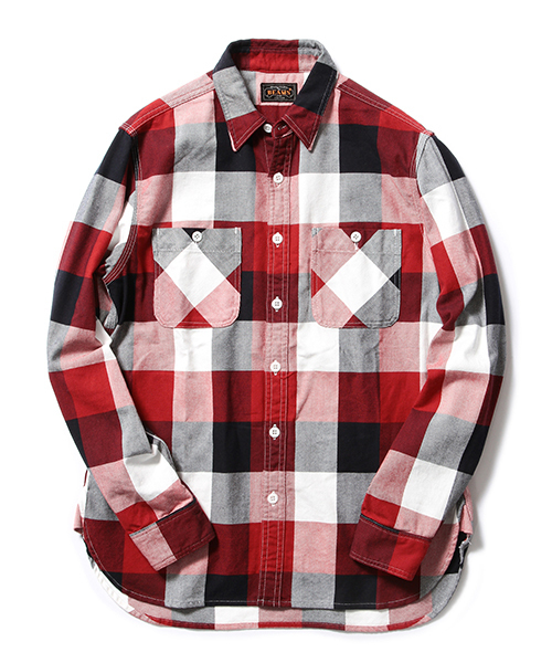 BEAMS PLUS(ビームスプラス)の「BEAMS PLUS / ブロックチェック ワークシャツ(シャツ/ブラウス・メンズ・グレー/レッド/ブルー・MEDIUM/SMALL/LARGE/X-LARGE)」の3枚目の写真