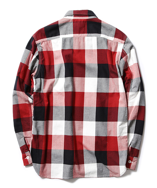 BEAMS PLUS(ビームスプラス)の「BEAMS PLUS / ブロックチェック ワークシャツ(シャツ/ブラウス・メンズ・グレー/レッド/ブルー・MEDIUM/SMALL/LARGE/X-LARGE)」の12枚目の写真