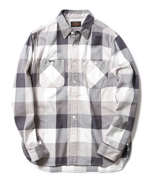 BEAMS PLUS(ビームスプラス)の「BEAMS PLUS / ブロックチェック ワークシャツ(シャツ/ブラウス・メンズ・グレー/レッド/ブルー・MEDIUM/SMALL/LARGE/X-LARGE)」の15枚目の写真