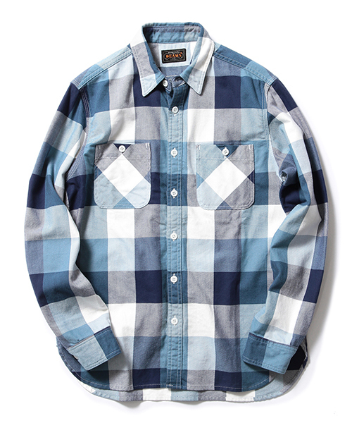 BEAMS PLUS(ビームスプラス)の「BEAMS PLUS / ブロックチェック ワークシャツ(シャツ/ブラウス・メンズ・グレー/レッド/ブルー・MEDIUM/SMALL/LARGE/X-LARGE)」の17枚目の写真