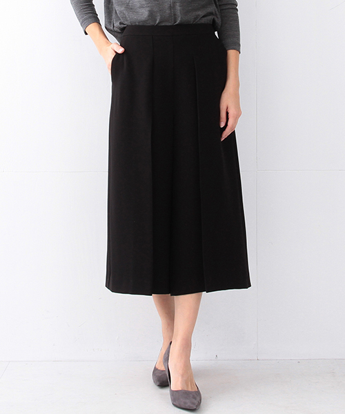 Demi-Luxe BEAMS(デミルクス ビームス)の「【BAILA10月号掲載】Demi-Luxe BEAMS / タック Aライン ガウチョパンツ(その他パンツ・レディース・ホワイト系その他/ブラック・40/36/38)」の18枚目の写真