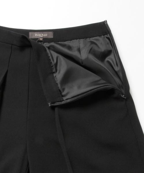 Demi-Luxe BEAMS(デミルクス ビームス)の「【BAILA10月号掲載】Demi-Luxe BEAMS / タック Aライン ガウチョパンツ(その他パンツ・レディース・ホワイト系その他/ブラック・40/36/38)」の5枚目の写真