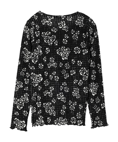 ESCAR(エスカー)の「■ESCAR Uネッククレープカットプルオーバー(Tシャツ/カットソー・レディース・ブラック/ブラック系その他・FREE)」の11枚目の写真