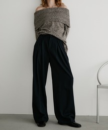 【一番人気！サイズ展開あり】センタータックワイドスラックスパンツ/オフィスカジュアル/ユニセックス