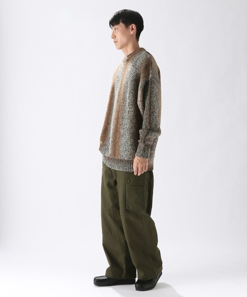 niko and...(ニコアンド)の「スペースダイニットプルオーバー(ニット/セーター・メンズ・ブラウン/ネイビー・MEDIUM/LARGE)」の8枚目の写真