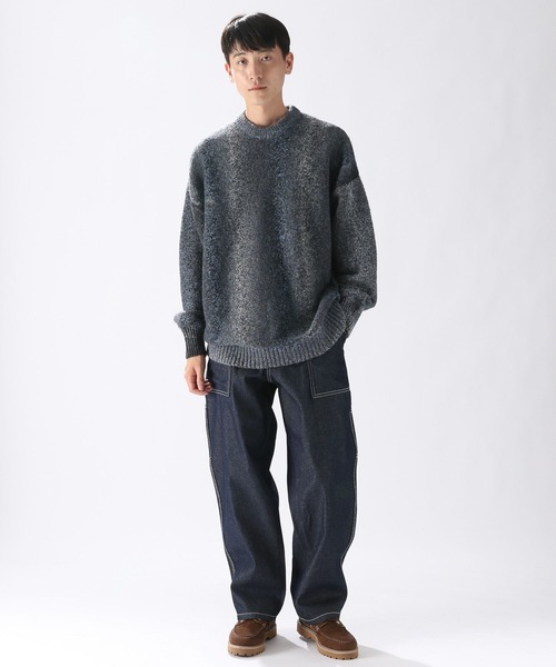 niko and...(ニコアンド)の「スペースダイニットプルオーバー(ニット/セーター・メンズ・ブラウン/ネイビー・MEDIUM/LARGE)」の10枚目の写真