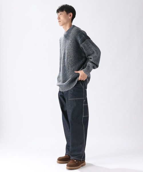 niko and...(ニコアンド)の「スペースダイニットプルオーバー(ニット/セーター・メンズ・ブラウン/ネイビー・MEDIUM/LARGE)」の11枚目の写真